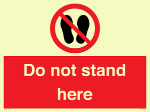 Do not stand here